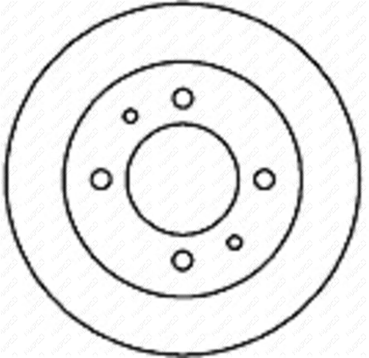 MAPCO Bremsscheibe Hinterachse  25517