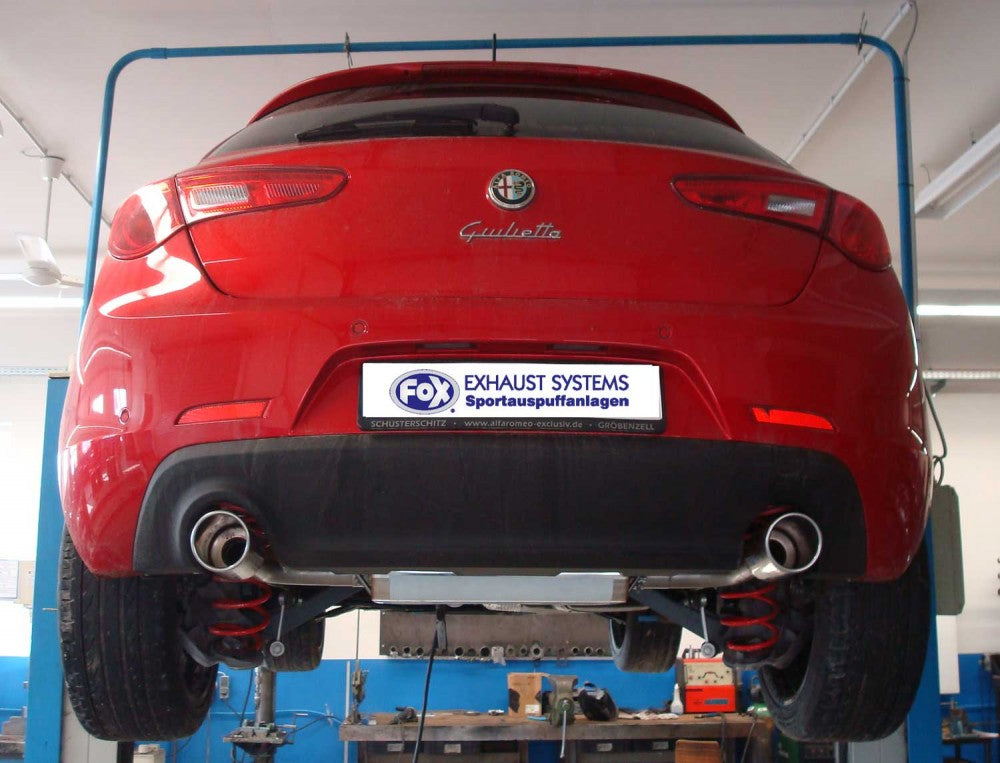 FOX Alfa Romeo Giulietta - 940 Endschalldämpfer quer Ausgang rechts/links - 1x100 Typ 16 rechts/links