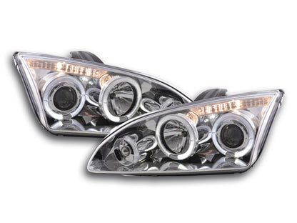 Scheinwerfer Set Angel Eyes Ford Focus 2  05-08 chrom