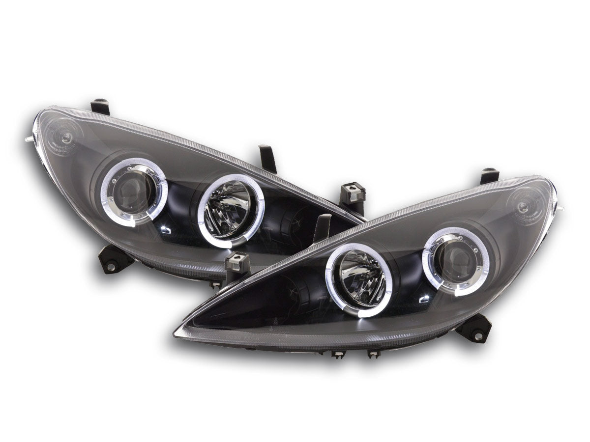 Scheinwerfer Set Peugeot 307 Bj. 01-06 schwarz