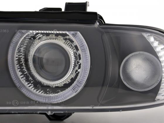 Scheinwerfer Set Xenon Angel Eyes BMW 5er E39 Bj 95-00 schwarz