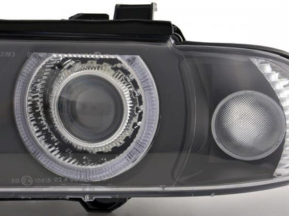 Scheinwerfer Set Xenon Angel Eyes BMW 5er E39 Bj 95-00 schwarz