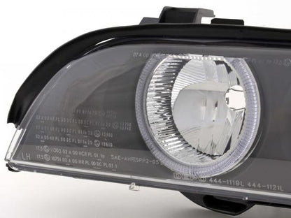 Scheinwerfer Set Xenon Angel Eyes BMW 5er E39 Bj 95-00 schwarz
