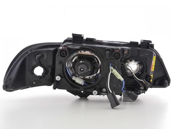 Scheinwerfer Set Xenon Angel Eyes BMW 5er E39 Bj 95-00 schwarz