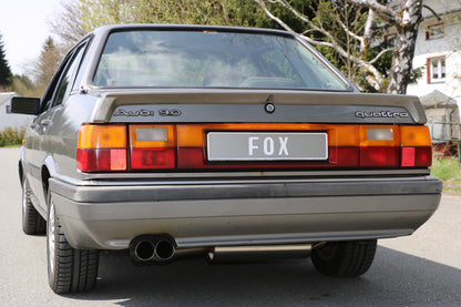 FOX Audi 80/90 Typ 85 quattro Facelift Endschalldämpfer - 2x76 Typ 10