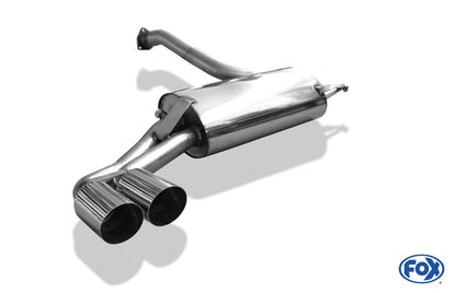 FOX Audi 80/90 Typ 85 quattro Facelift Endschalldämpfer - 2x76 Typ 14