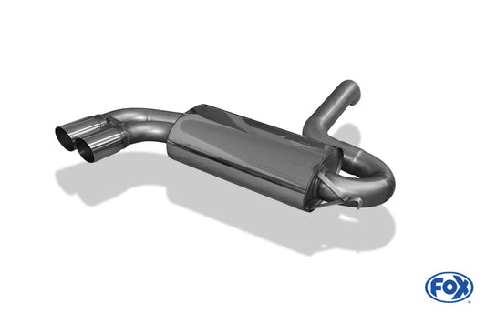 FOX Audi Urquattro Endschalldämpfer Ø76mm - 2x76 Typ 14
