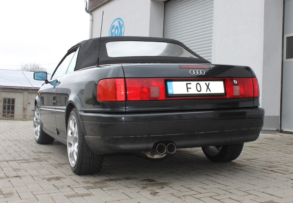 FOX Audi 80/90 - Typ 89, B3 Limousine/ Coupe/ 80 B4 - Cabrio Endschalldämpfer - 2x76 Typ 10