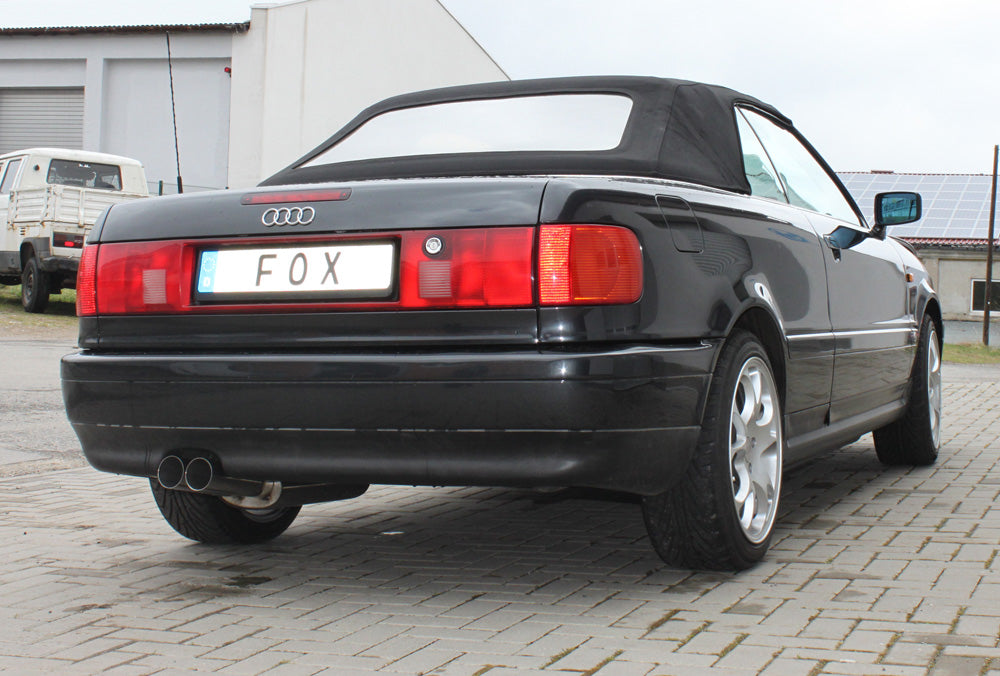 FOX Audi 80/90 - Typ 89, B3 Limousine/ Coupe/ 80 B4 - Cabrio Endschalldämpfer - 2x76 Typ 10