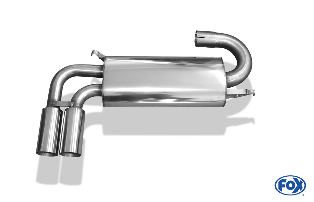FOX Audi 80/90 Typ 89 quattro Endschalldämpfer quer - 2x76 Typ 10