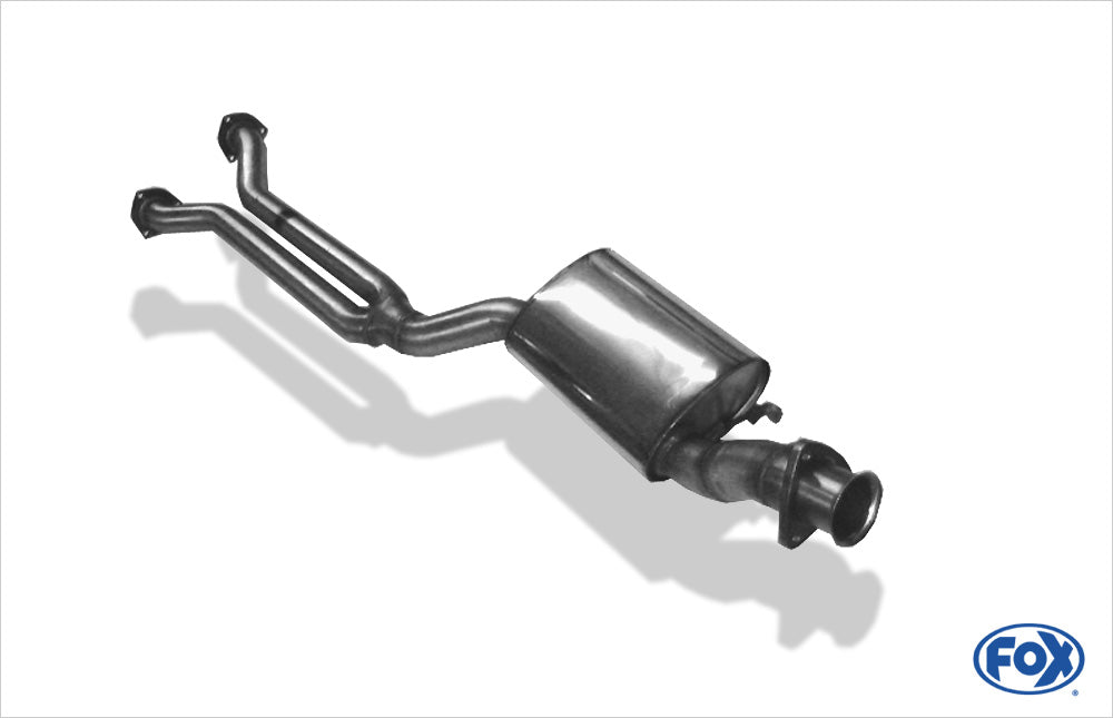 FOX Audi 80/90 Typ 89 quattro Vorschalldämpfer für Modelle mit kurzem Kat (Gesamtlänge Flansch/ Flansch ca. 1,9m)