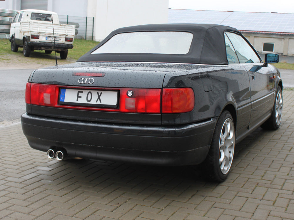 FOX Audi 80/90 - Typ 89, B3 Limousine/ Coupe/ 80 B4 - Cabrio Endschalldämpfer - 2x76 Typ 13
