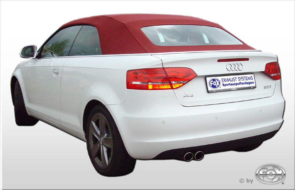 FOX Audi A3 - 8P (Cabrio) Endschalldämpfer Ø70mm einseitig - 2x76 Typ 17