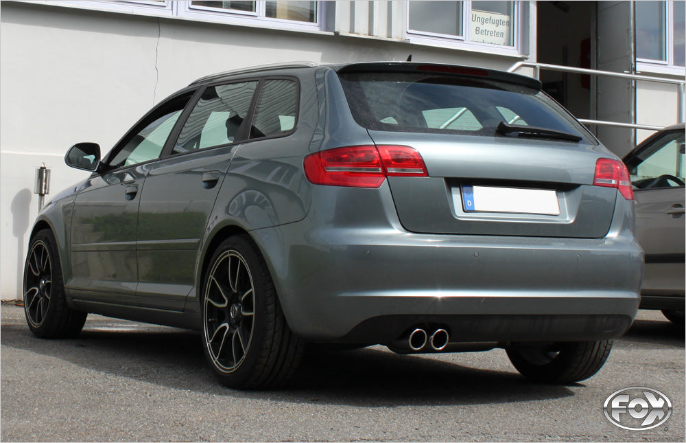 FOX Audi A3 - 8P quattro Sportback Endschalldämpfer Ø70mm - 2x90 Typ 17