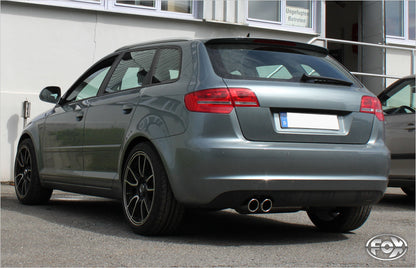 FOX Audi A3 - 8P quattro Sportback Endschalldämpfer Ø70mm - 2x90 Typ 17