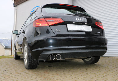 FOX Audi A3 - 8V Sportback Endschalldämpfer einseitig - 2x90 Typ 16