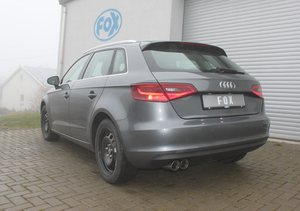 FOX Audi A3 - 8V Sportback Endschalldämpfer einseitig - 2x80 Typ 25