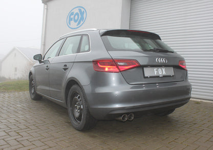FOX Audi A3 - 8V Sportback Endschalldämpfer einseitig - 2x80 Typ 25