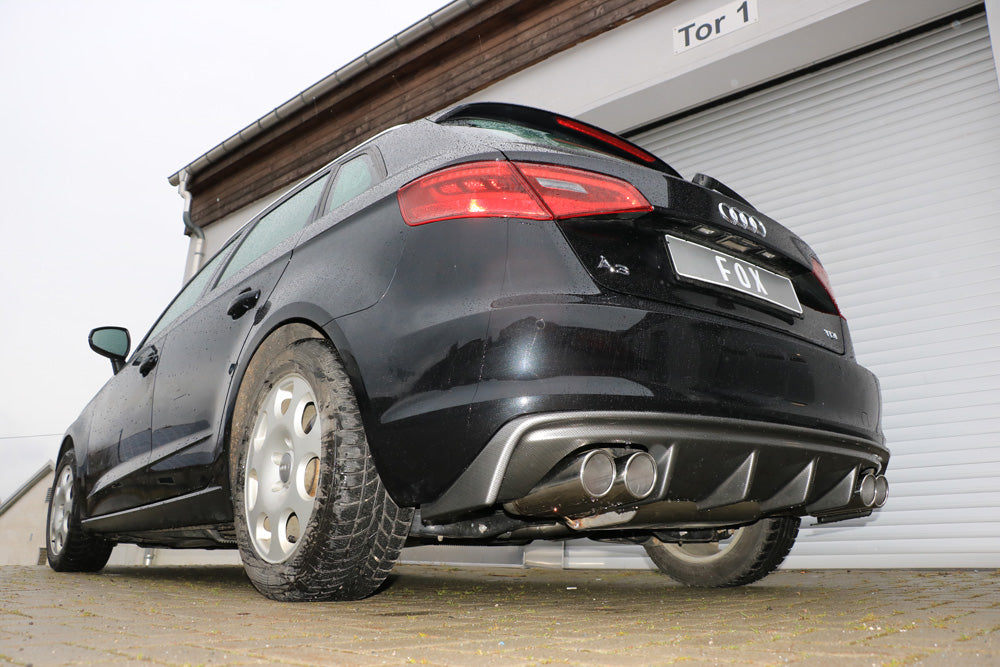FOX Audi A3 - 8V Sportback Endschalldämpfer Ausgang rechts/links - 2x90 Typ 16 rechts/links