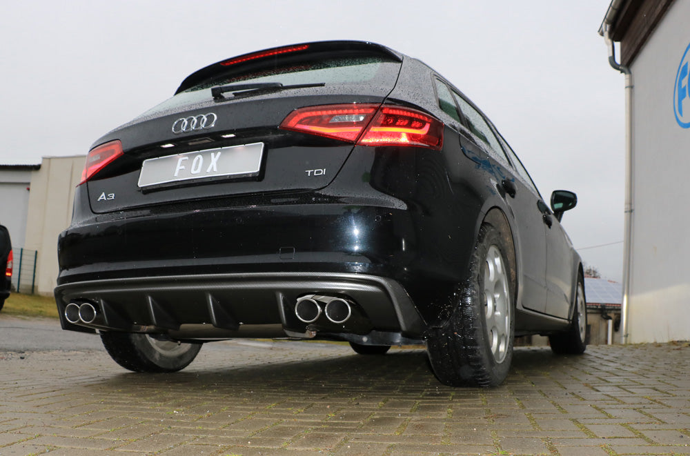 FOX Audi A3 - 8V Sportback Endschalldämpfer Ausgang rechts/links - 2x88x74 Typ 32 rechts/links
