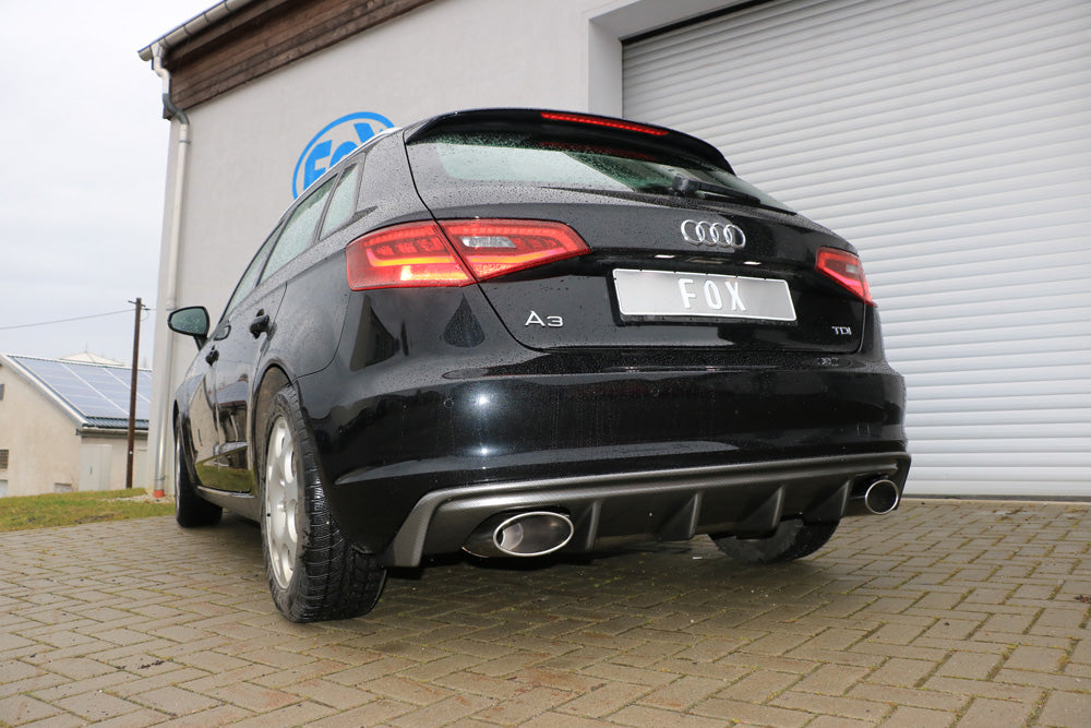FOX Audi A3 - 8V Sportback Endschalldämpfer Ausgang rechts/links - 160x90 Typ 38 rechts/links