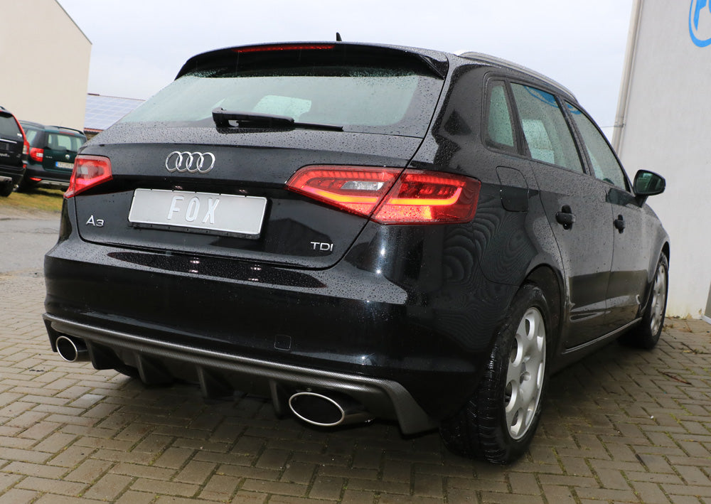 FOX Audi A3 - 8V Sportback Endschalldämpfer Ausgang rechts/links - 160x90 Typ 38 rechts/links