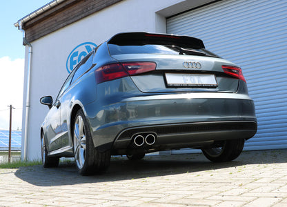 FOX Audi A3 - 8V 3-Türer - S-Line Endschalldämpfer einseitig - 2x80 Typ 16