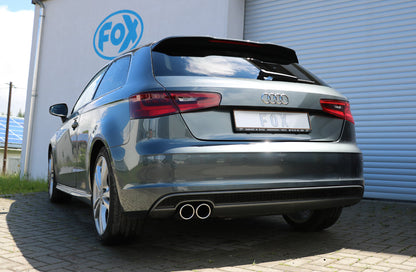 FOX Audi A3 - 8V 3-Türer - S-Line Endschalldämpfer einseitig - 2x80 Typ 16