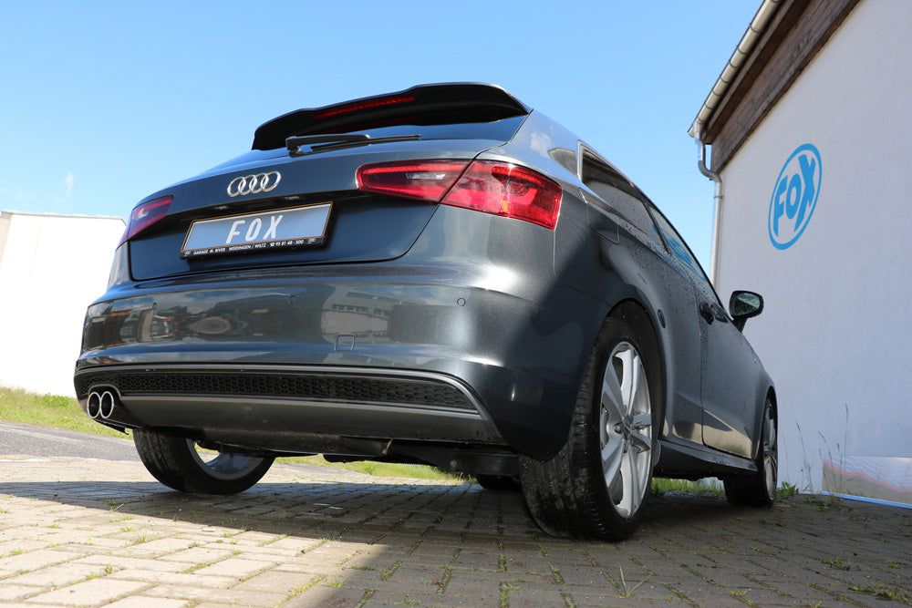 FOX Audi A3 - 8V 3-Türer - S-Line Endschalldämpfer einseitig - 2x80 Typ 16