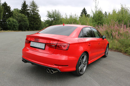 FOX Audi A3 - 8V Limousine "mit S-Line oder S3 Stoßstange" Endschalldämpfer quer Ausgang rechts/links - 2x80 Typ 16 rechts/links