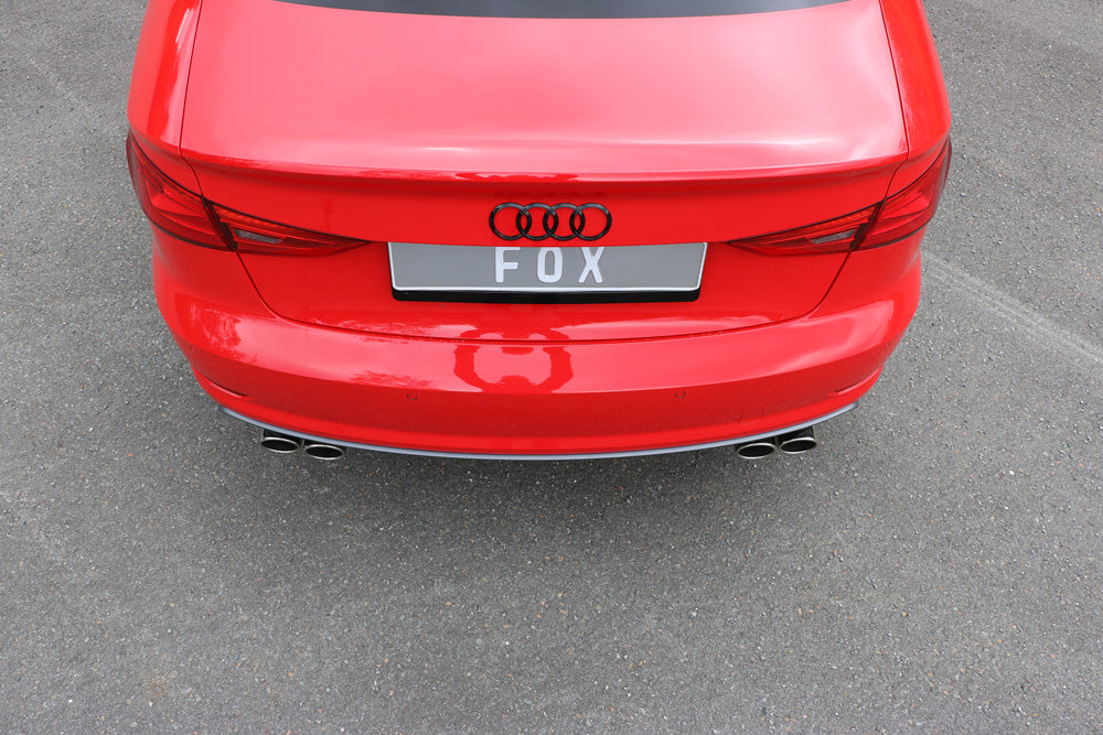 FOX Audi A3 - 8V Limousine "mit S-Line oder S3 Stoßstange" Endschalldämpfer quer Ausgang rechts/links - 2x80 Typ 16 rechts/links