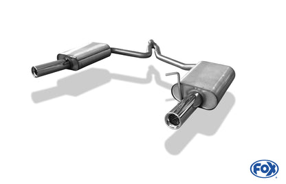 FOX Audi A4 Typ B7 Endschalldämpfer rechts/links - 1x76 Typ 13 rechts/links