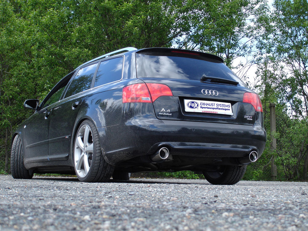 FOX Audi A4 Typ B7 quattro Endschalldämpfer rechts/links Ø63,5mm - 1x90 Typ 17 rechts/links