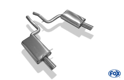 FOX Audi A4 Typ B6 quattro Endschalldämpfer rechts/links - 1x90 Typ  17 rechts/links