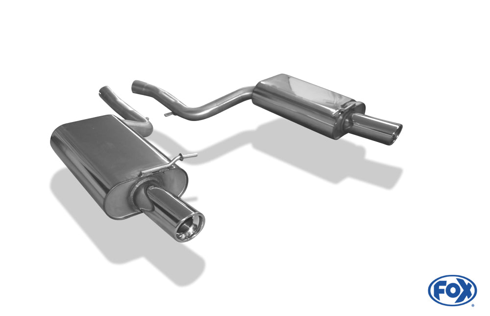 FOX Audi A4 Typ B7 quattro Endschalldämpfer rechts/links Ø63,5mm - 1x90 Typ 17 rechts/links