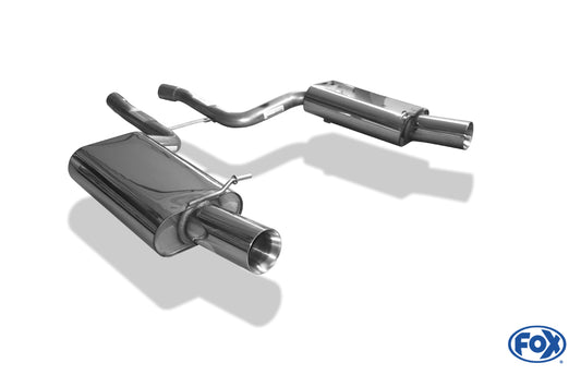 FOX Audi S4 B6 Endschalldämpfer rechts/links - 1x100 Typ 24 rechts/links