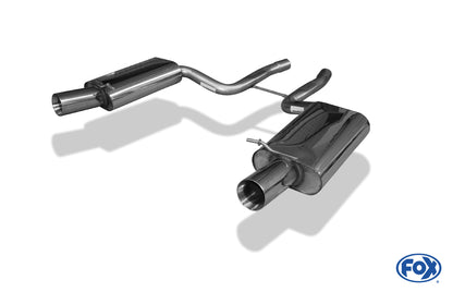 FOX Audi A4 quattro B7 - 3,2l Endschalldämpfer rechts/links - 1x100 Typ 24 rechts/links