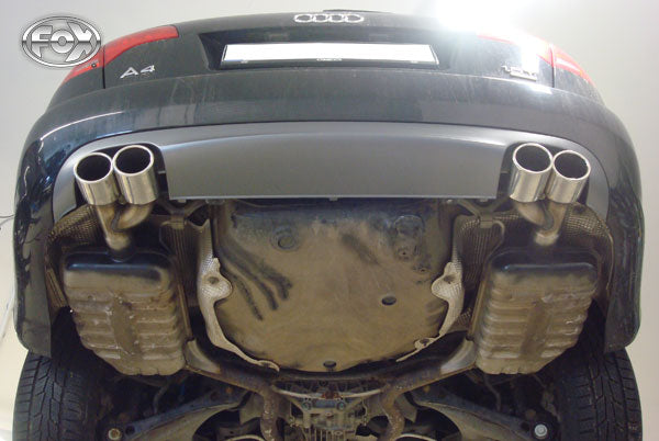 FOX Audi A4 B7 - 1,8l T Endrohrpaar zum Aufschweißen - 2x88x74 Typ 32 rechts/links