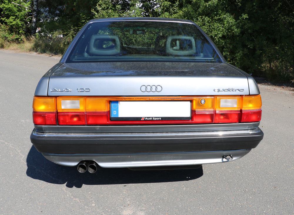 FOX Audi 100 quattro Typ C3 Endschalldämpfer - 2x63 Typ 10