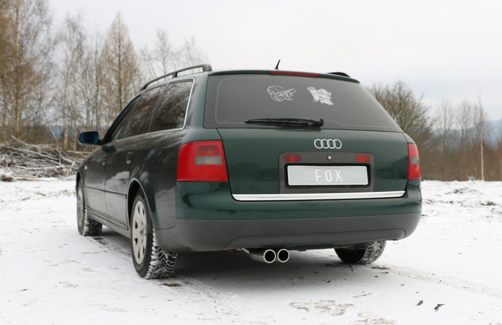 FOX Audi A6 Typ 4B ohne Stoßstangenausschnitt Endschalldämpfer - 2x76 Typ 13