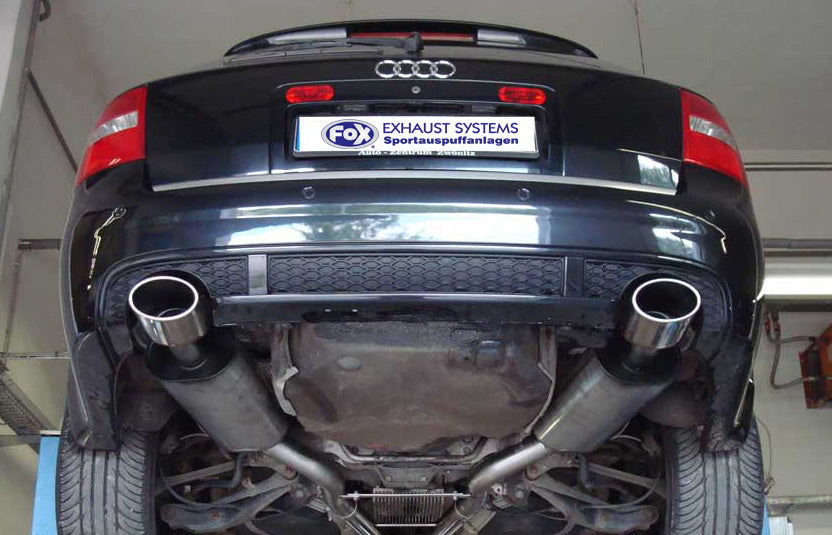 FOX Audi RS6 4B Endschalldämpfer 70mm rechts/links - 140x90 Typ 32 rechts/links