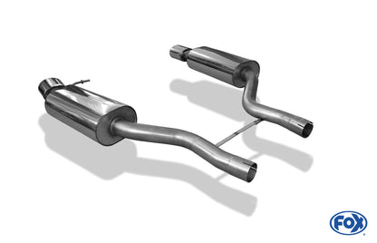 FOX Audi RS6 4B Endschalldämpfer 70mm rechts/links - 140x90 Typ 32 rechts/links