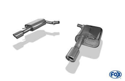 FOX Audi A6 Typ 4F Endschalldämpfer rechts/links - 1x90 Typ 17 rechts/links
