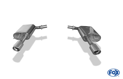 FOX Audi A6 Typ 4F Endschalldämpfer rechts/links - 1x90 Typ 17 rechts/links