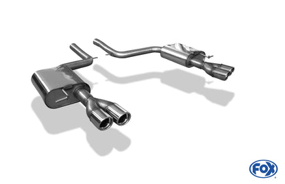 FOX Audi A6 Typ 4F quattro Endschalldämpfer rechts/links Ø63,5mm - 2x76 Typ 17 rechts/links