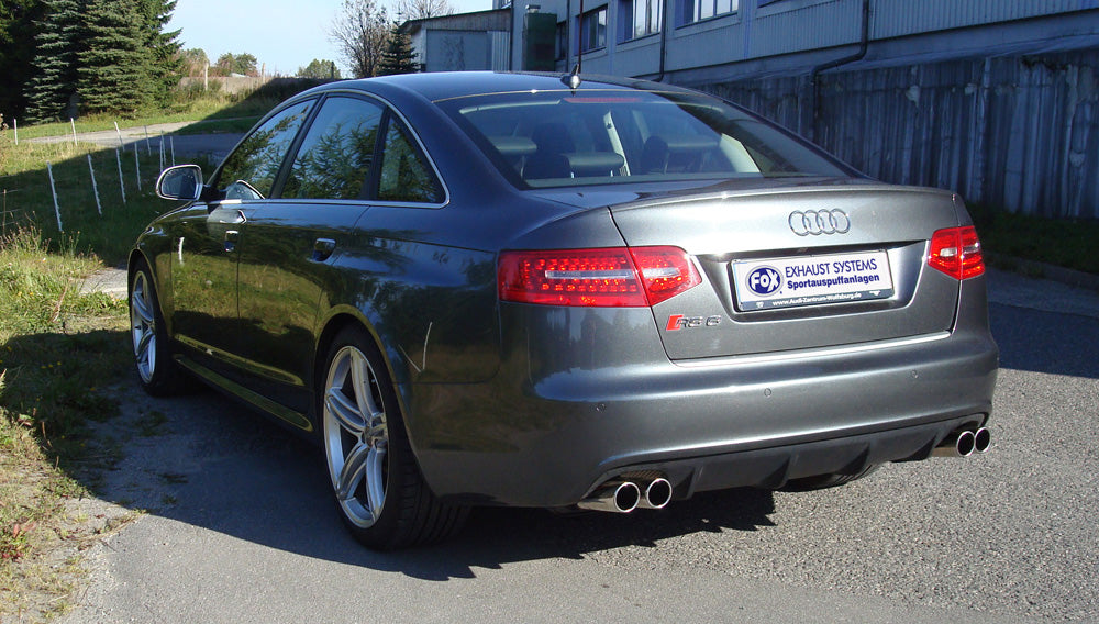 FOX Audi RS6 4F Endschalldämpfer rechts/links - 2x80 Typ 16 rechts/links