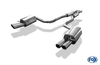 FOX Audi RS6 4F Endschalldämpfer rechts/links - 2x80 Typ 16 rechts/links