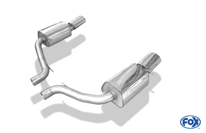 FOX Audi RS6 4F Endschalldämpfer rechts/links - 140x90 Typ 32 rechts/links