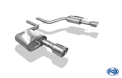FOX Audi A6 Typ 4F quattro 4,2l Endschalldämpfer rechts/links Ø63,5mm - 1x100 Typ 17 rechts/links