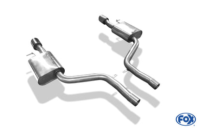 FOX Audi A6 Typ 4F quattro 4,2l Endschalldämpfer rechts/links Ø63,5mm - 1x100 Typ 17 rechts/links